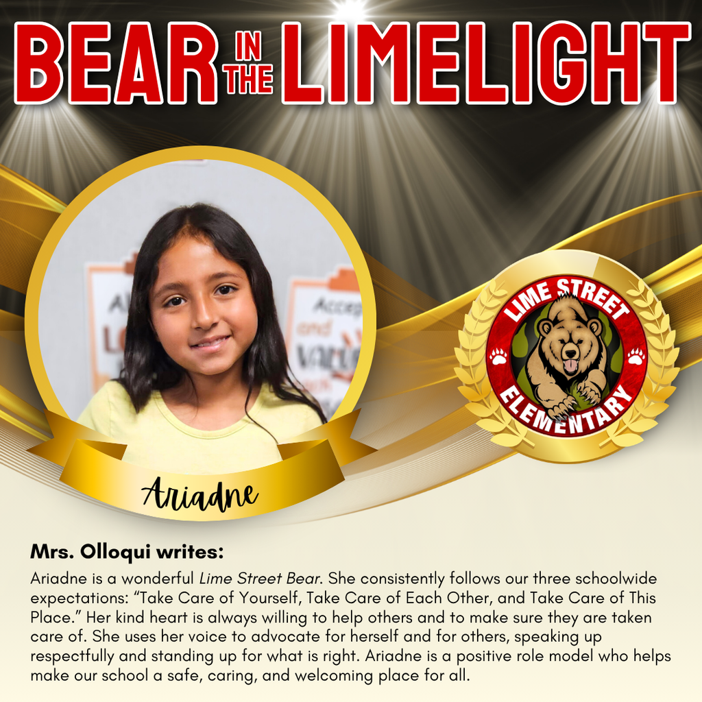 BEAR IN THE LIMELIGHT
