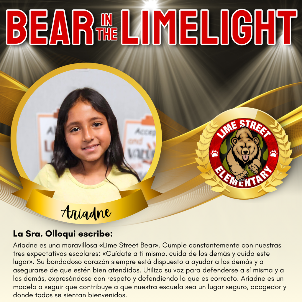 BEAR IN THE LIMELIGHT