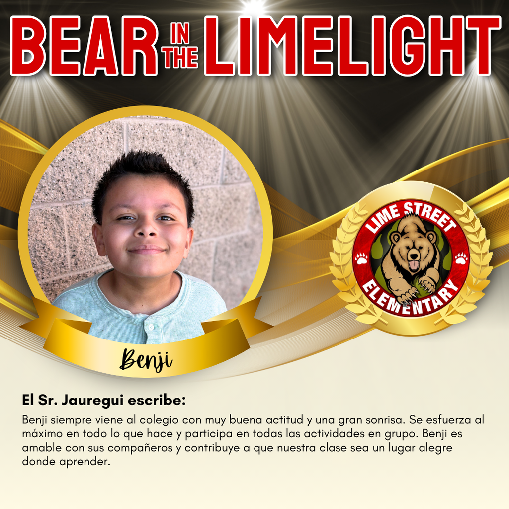 BEAR IN THE LIMELIGHT