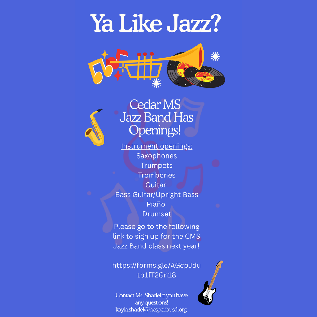 Jazz Band Openings