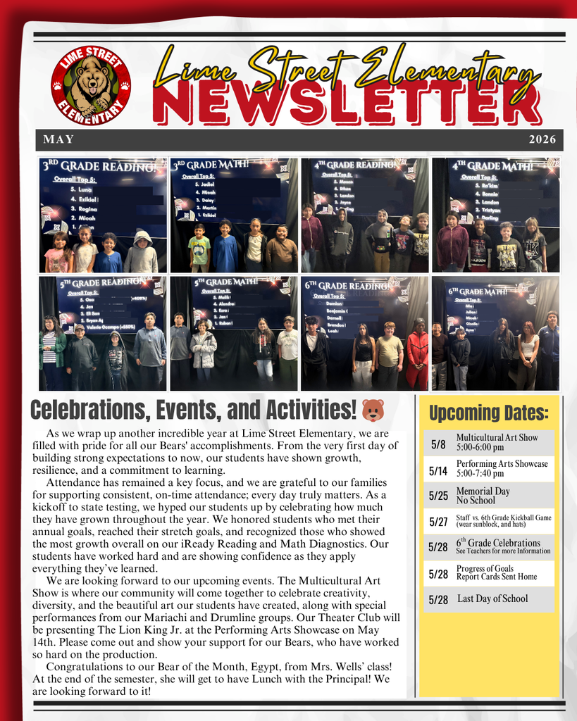 Lime Street's May Newsletter