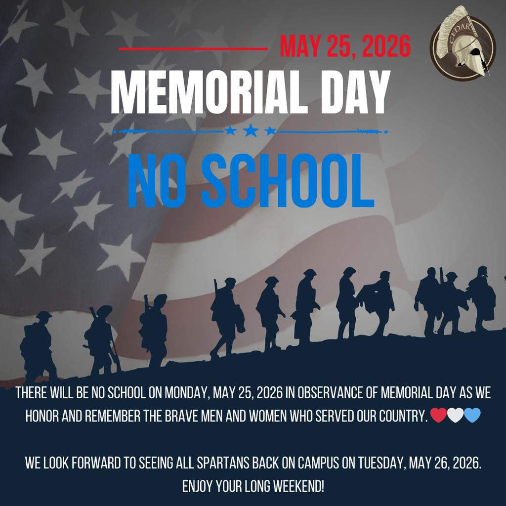 Memorial Day - NO SCHOOL