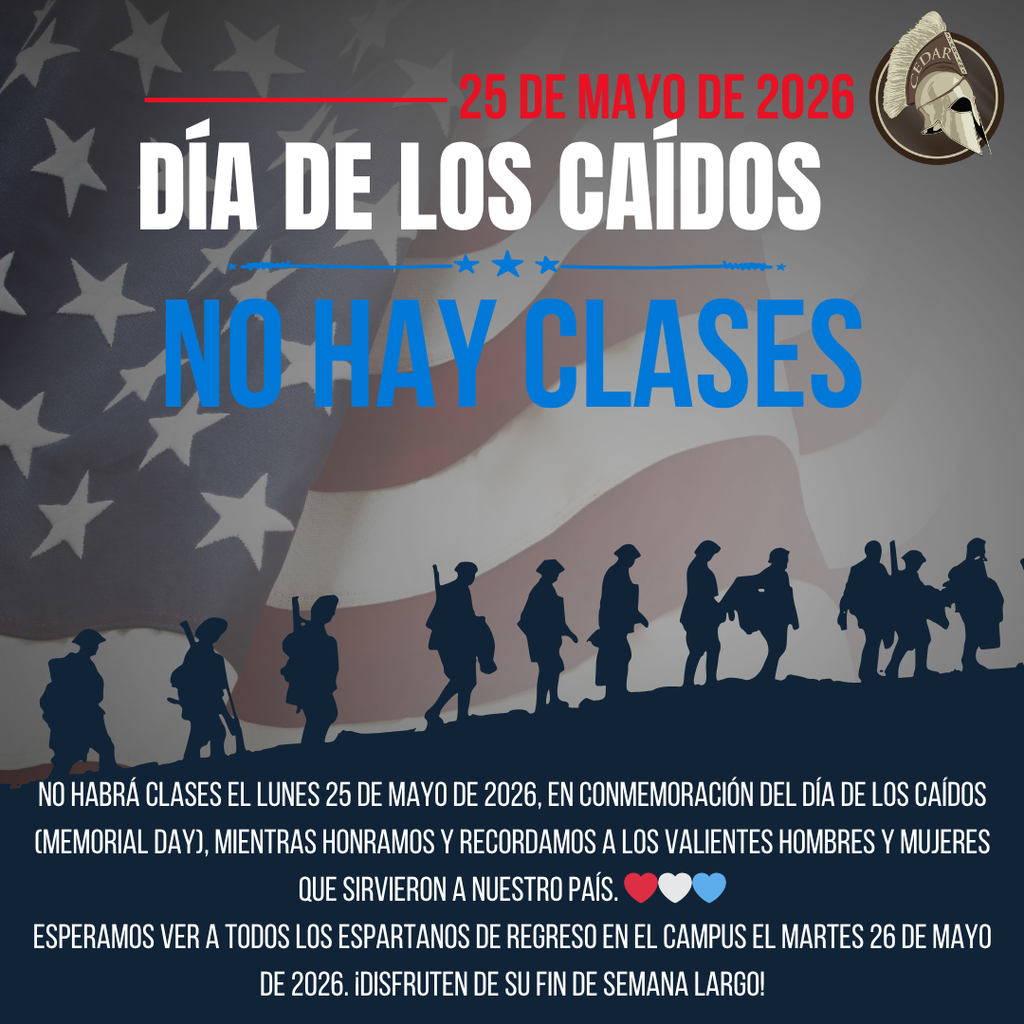 Día de los Caídos - No hay clases