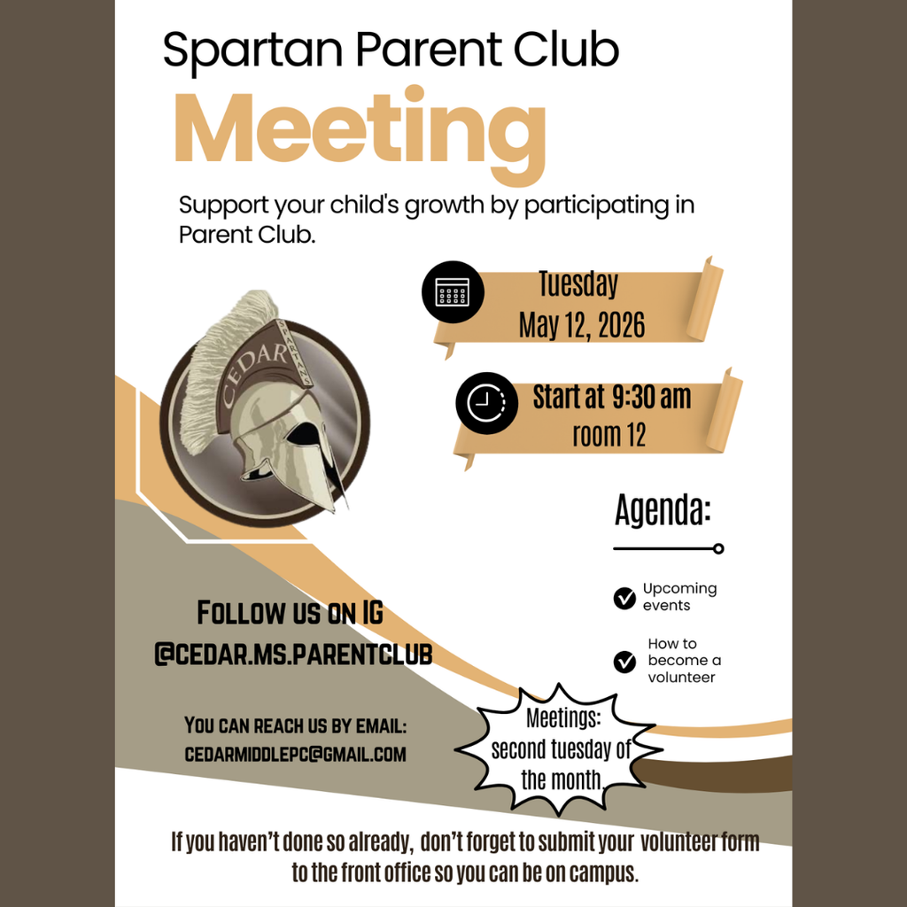 Spartan Parent Club Meeting 