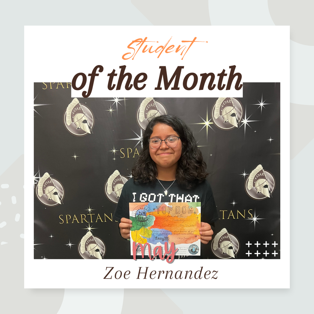 May Student of the Month - Zoe Hernandez