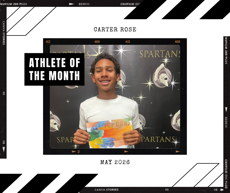 May Athlete of the Month - Carter Rose