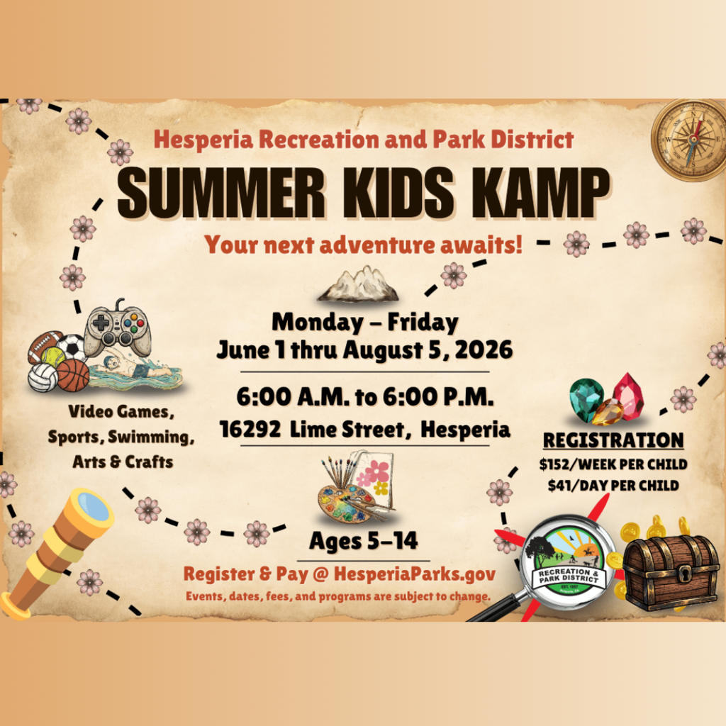 Hesperia Recreation & Park District Summer Kids Kamp