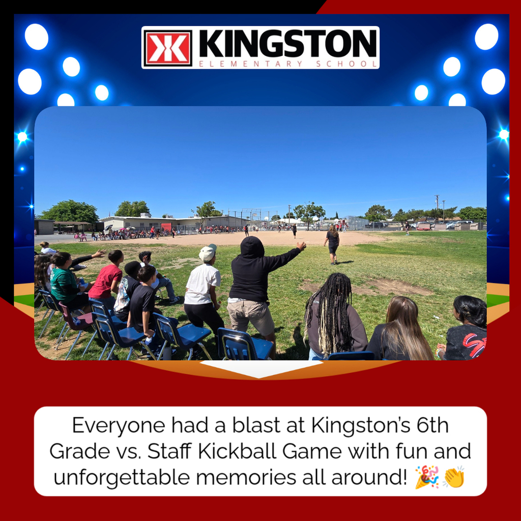 Kingston's annual 6th Grade vs Staff kickball game!
