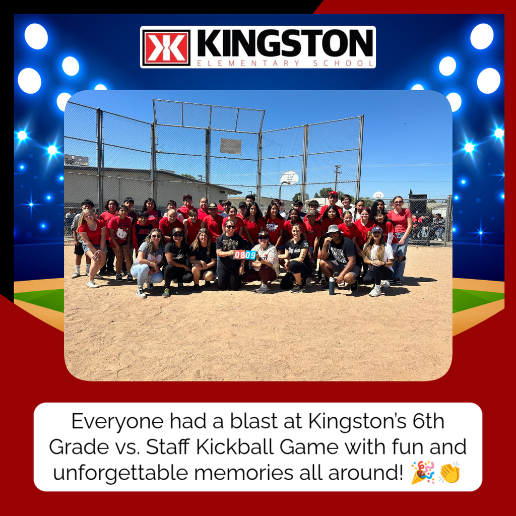Kingston's annual 6th Grade vs Staff kickball game!