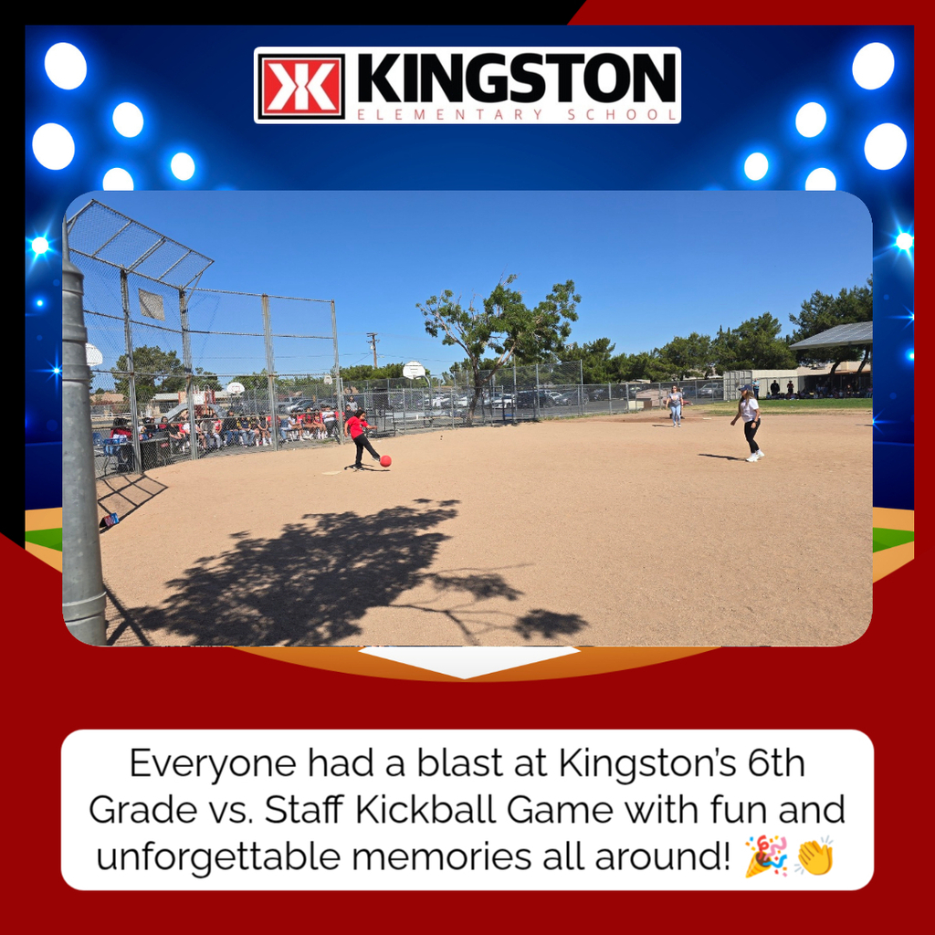 Kingston's annual 6th Grade vs Staff kickball game!