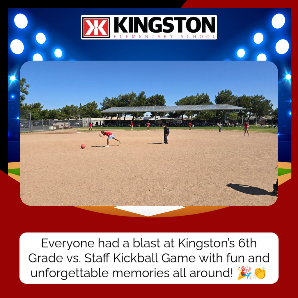 Kingston's annual 6th Grade vs Staff kickball game!