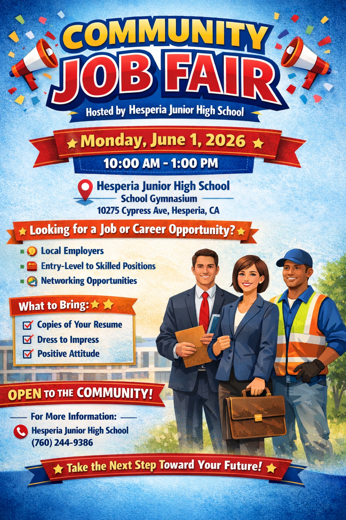 job fair poster English