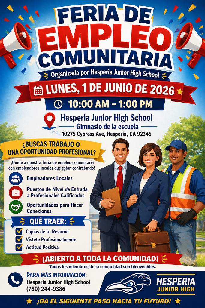 job fair poster Spanish