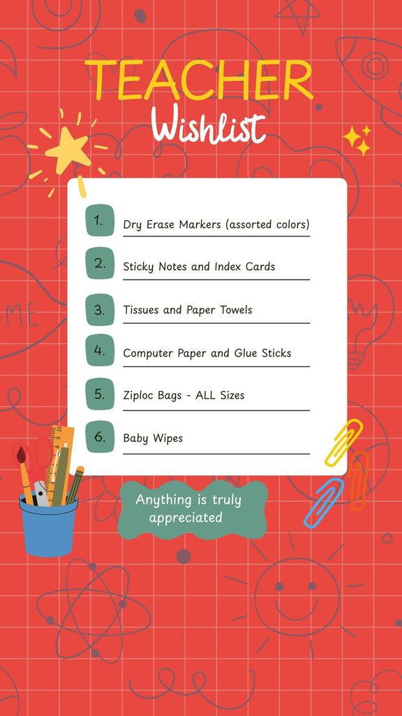 Teacher wishlist