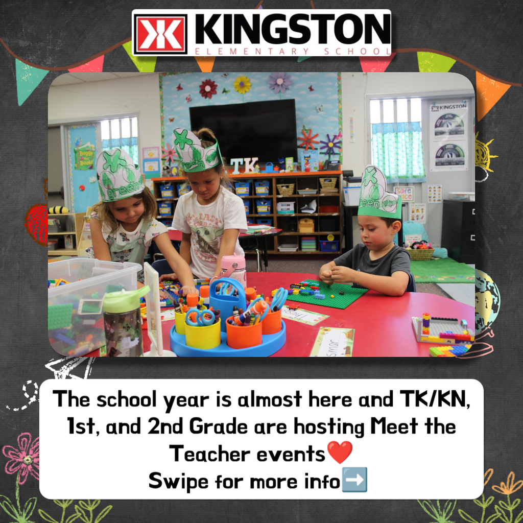 Meet the teacher prompt to swipe for more info