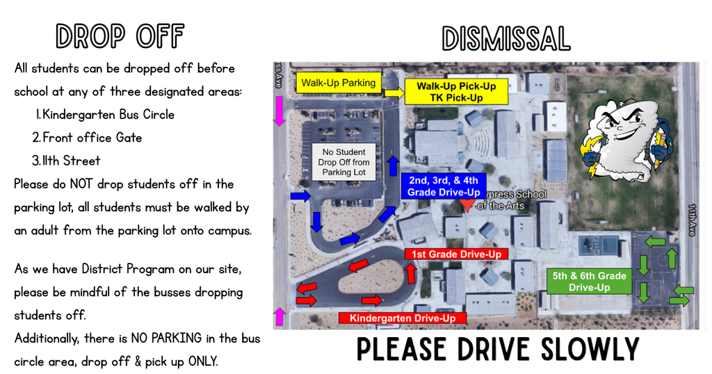 Drop off & Dismissal Info