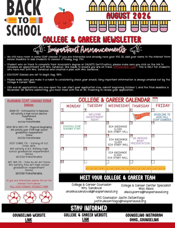 College & Career Newsletter