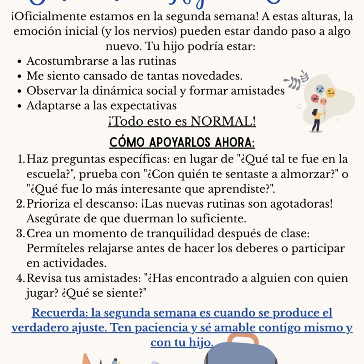 sensaciones de regreso a clases