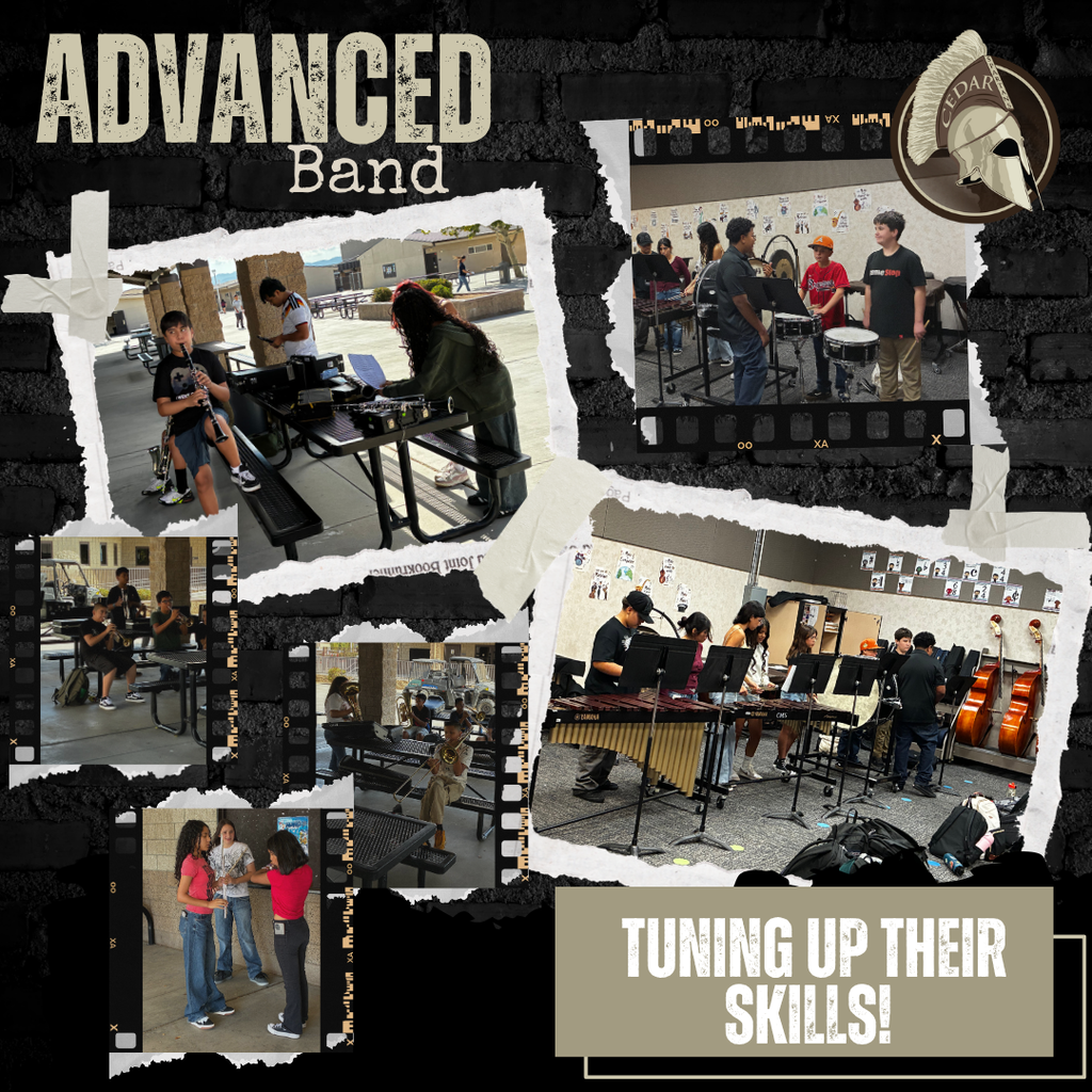🎶 Tuning up their skills! Our Advanced Band students are learning the art of tuning their instruments and getting concert-ready! 🎺🎷
