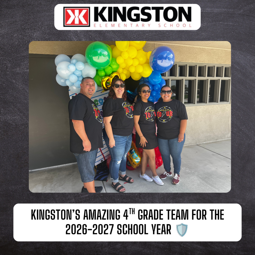 Kingstons 4th grade team for the 26-27 school year