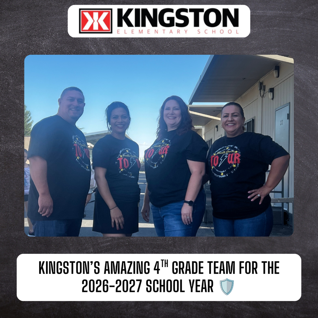 Kingstons 4th grade team for the 26-27 school year