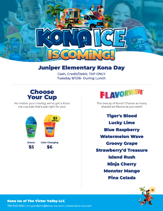 Kona Ice Flyer