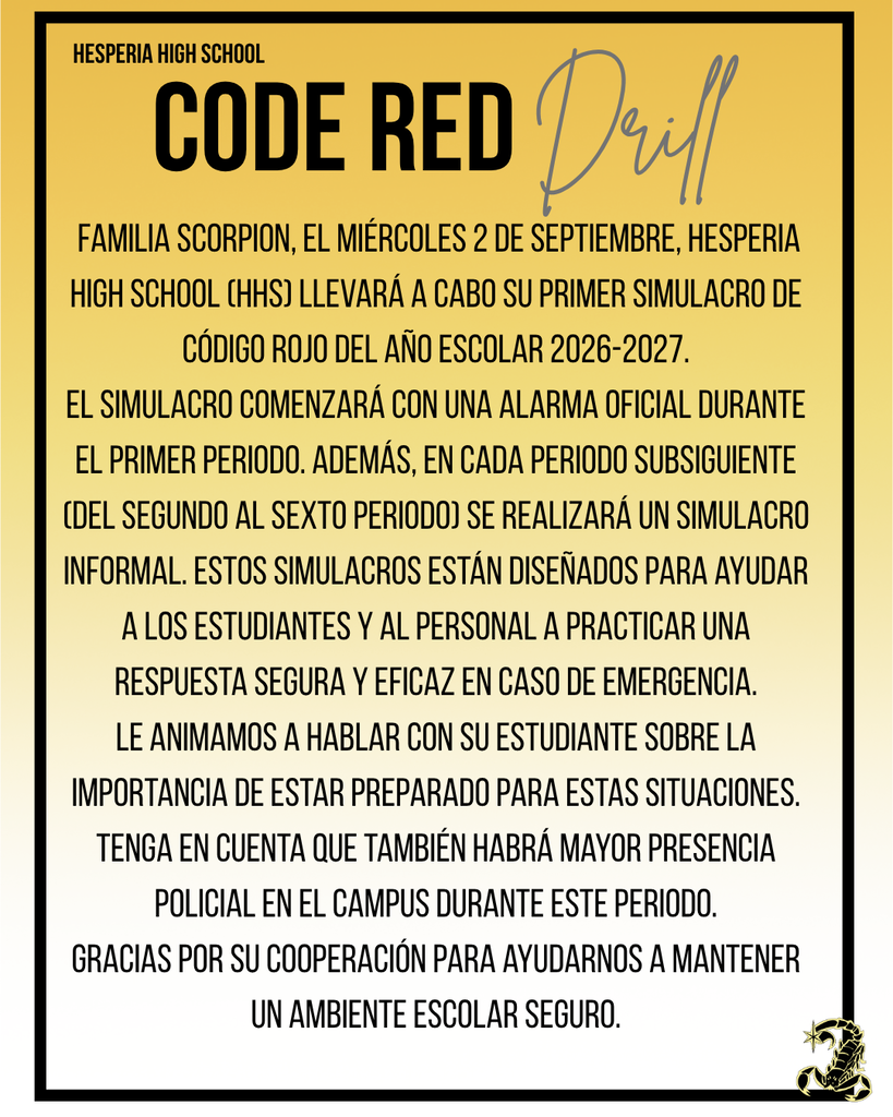 code red spanish