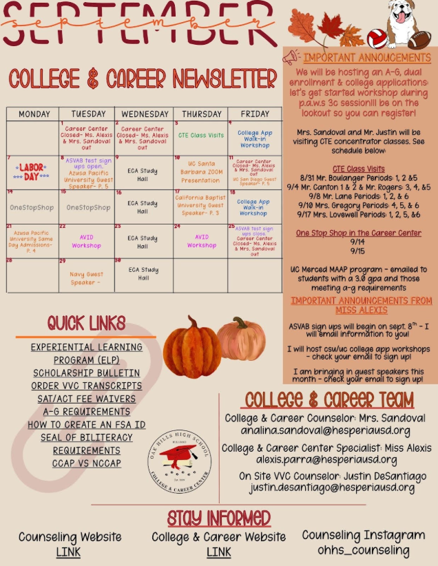 College N Career Sept 2026 Newsletter English