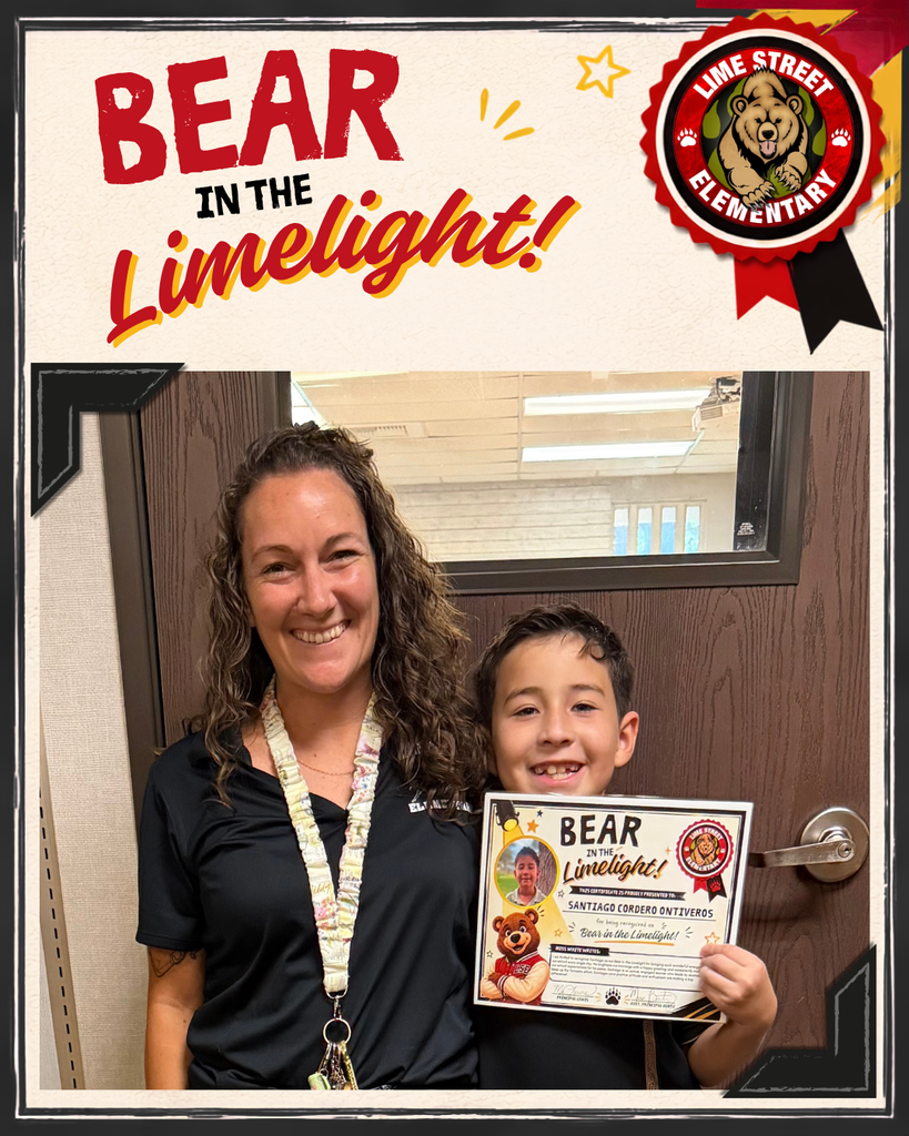 Bear in the Limelight Santiago with Teacher