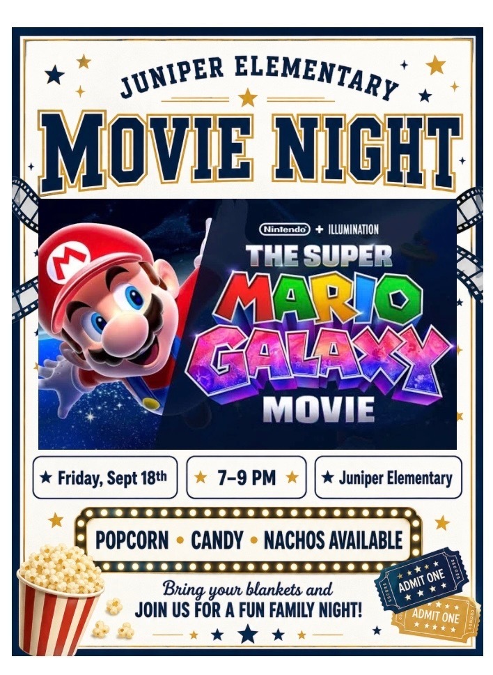 Movie night flyer