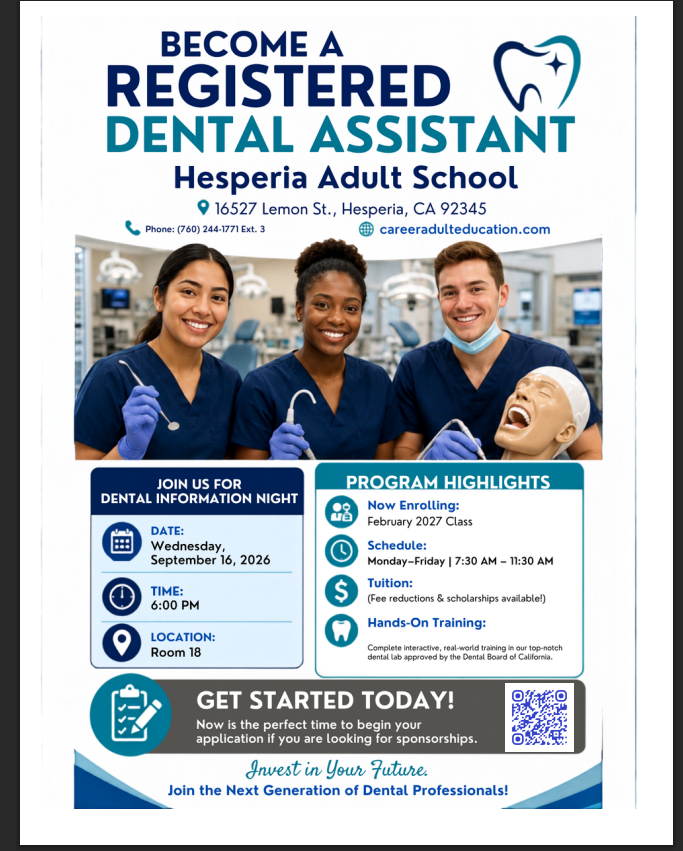 dental assistant flyer