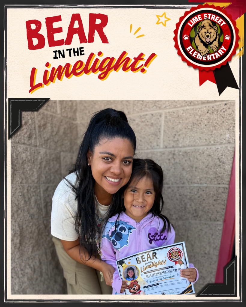 Bear in the Limelight Elizabeth and Mrs. Andrade