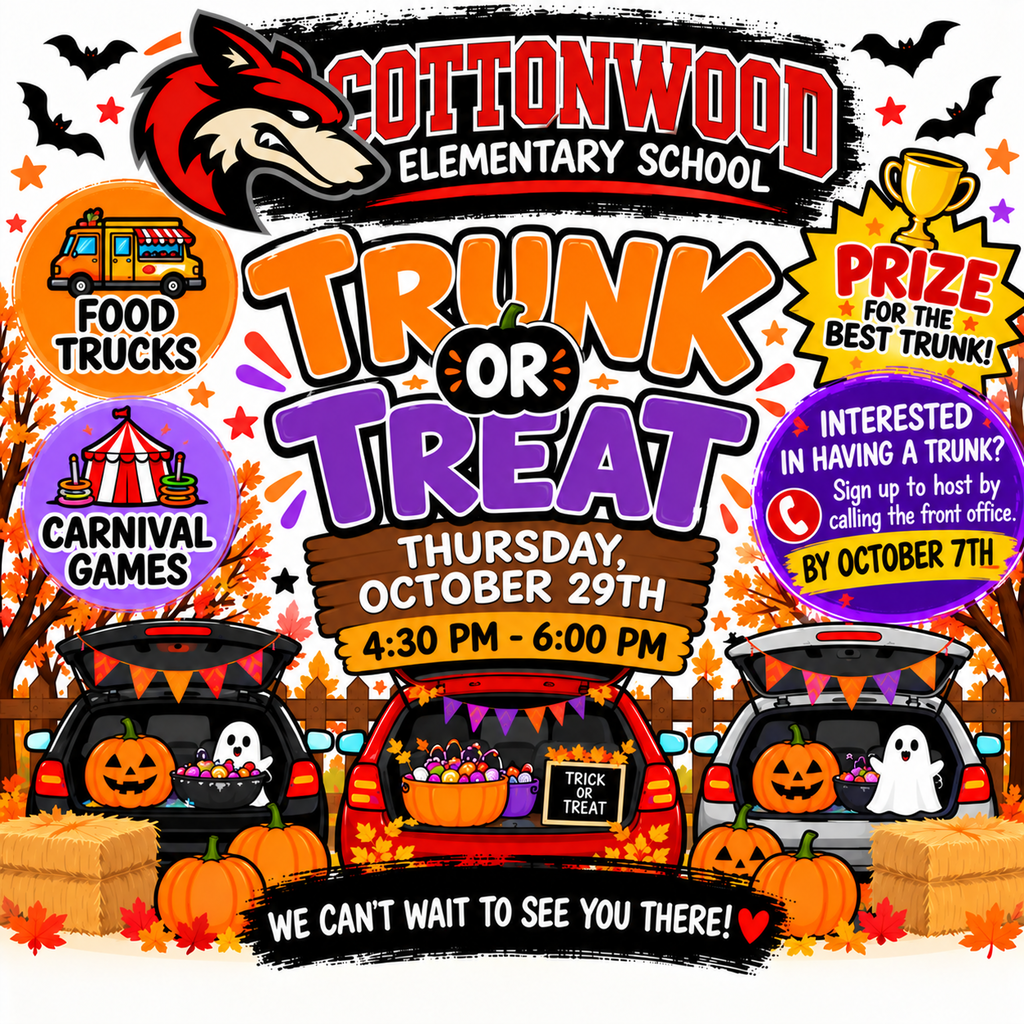 Trunk or Treat Flyer October 29, 2026