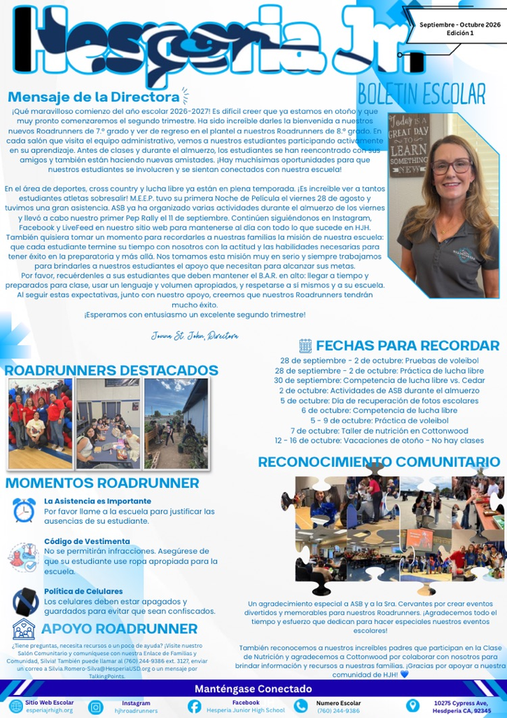 September & October Newsletter Sp. 