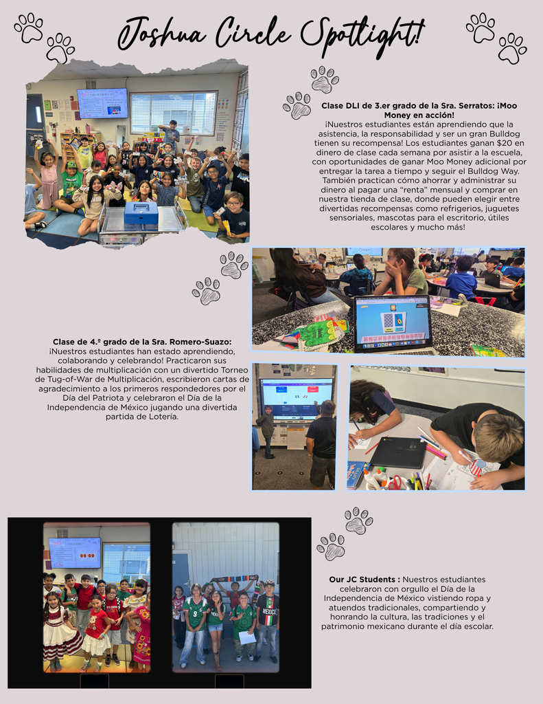 ¡Continuación de lo más destacado de JC! ¡Vea todas las cosas increíbles que están sucediendo en nuestro plantel escolar!