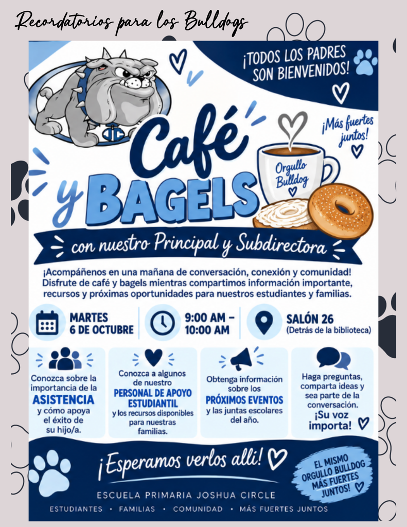 ¡Continuación de los recordatorios de los Bulldogs!