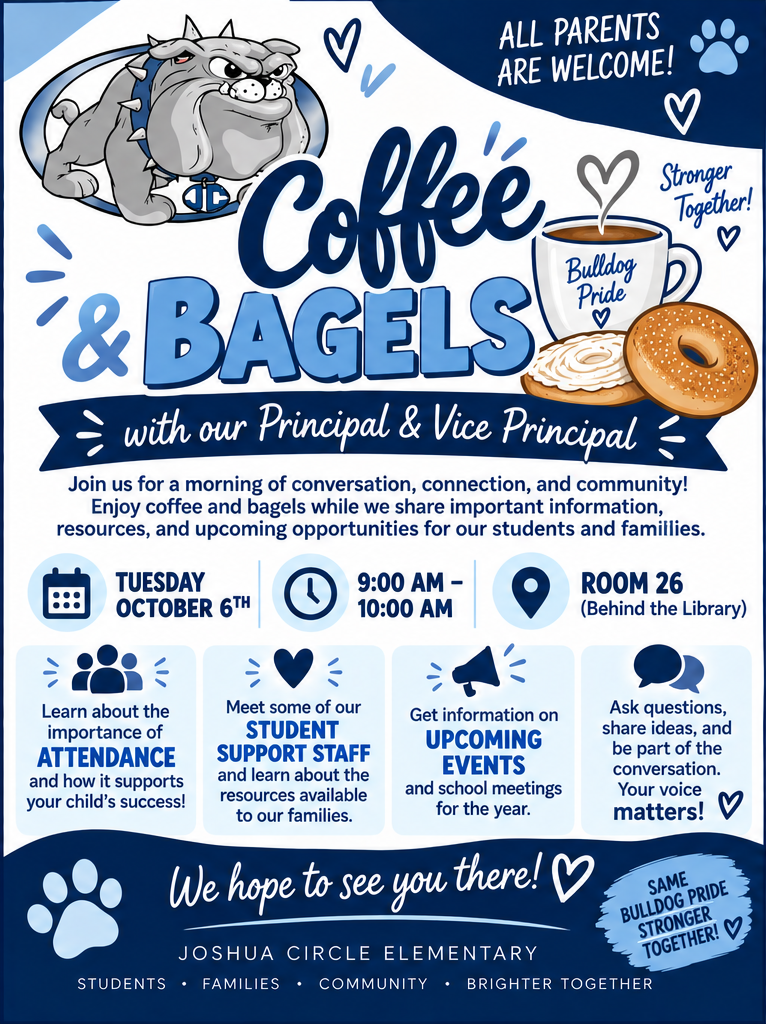 Join us for Coffee & Bagels w/the Principal