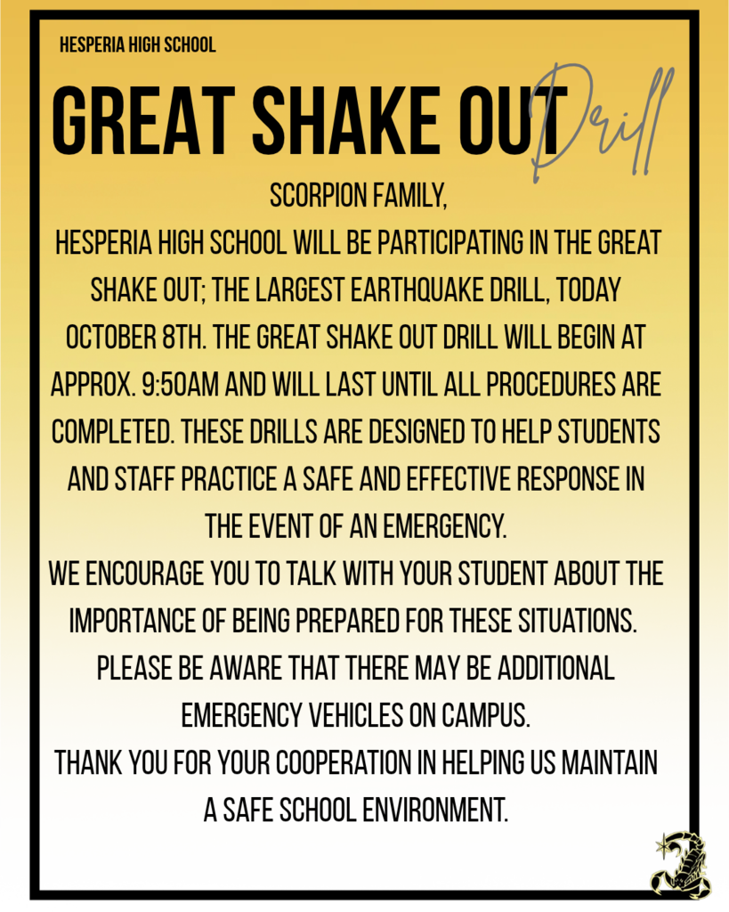 Great Shake Out 