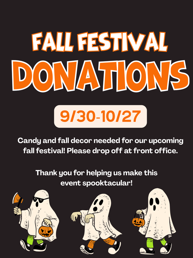 Fall Festival Donations