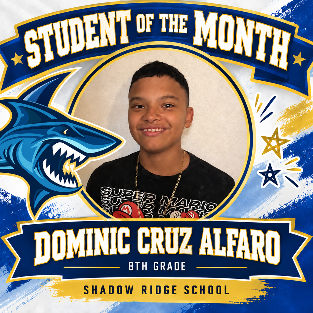 Middle school student of the Month