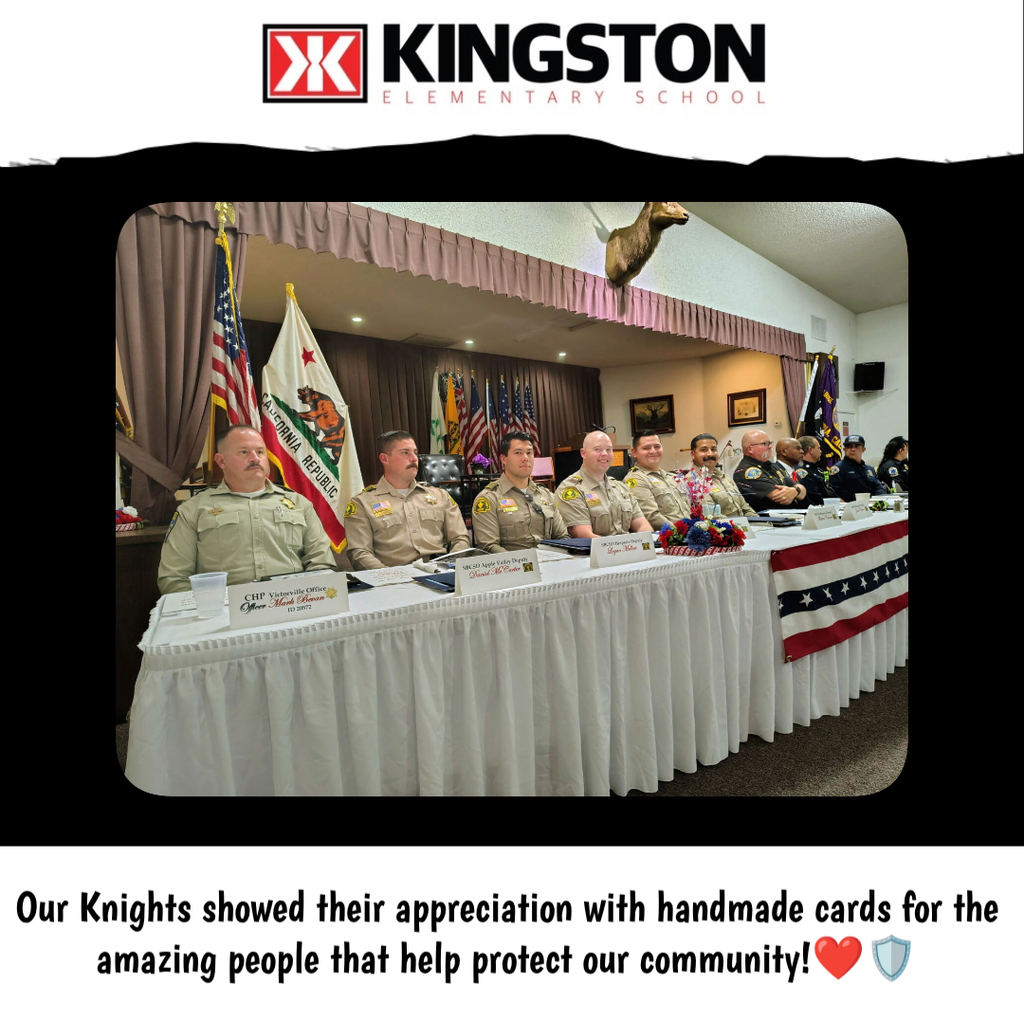Thankful thursday post showing the cards our knights made for first responders