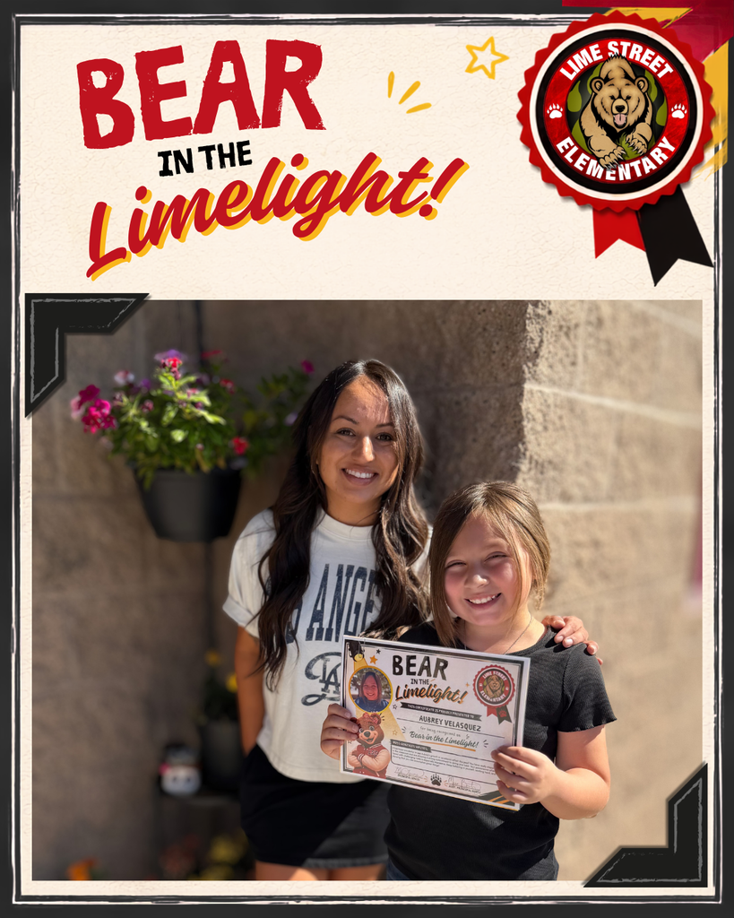 Meet this week’s Bears in the Limelight, pictured with the staff members who nominated them! We are proud to recognize these students for the positive choices they make, the growth they show, and the ways they contribute to our school community. Congratulations to this week’s Bears in the Limelight! ¡Conoce a los «Bears in the Limelight» de esta semana, en la foto junto a los miembros del personal que los nominaron! Nos enorgullece reconocer a estos estudiantes por las decisiones positivas que toman, el crecimiento que demuestran y las formas en que contribuyen a nuestra comunidad escolar. ¡Felicidades a los «Bears in the Limelight» de esta semana!