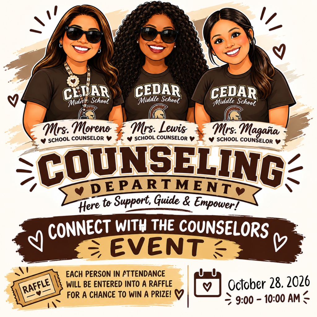 🎓 Join us for Connect with the Counselors on Wed, Oct 28 from 9-10 AM! Counselors will cover High School Graduation & A-G College Requirements to help keep your Spartan on track for success. We hope to see you there! https://forms.gle/DLkp7Hcwfa7NBCHQA 🎓 ¡Acompáñanos en la sesión «Conecta con los consejeros» el miércoles 28 de octubre, de 9:00 a 10:00 a. m.! Los consejeros hablarán sobre la graduación de la escuela preparatoria (high school) y los requisitos universitarios «A-G», para ayudar a que tu estudiante «Spartan» siga por el buen camino hacia el éxito. ¡Esperamos contar con tu presencia! https://forms.gle/DLkp7Hcwfa7NBCHQA