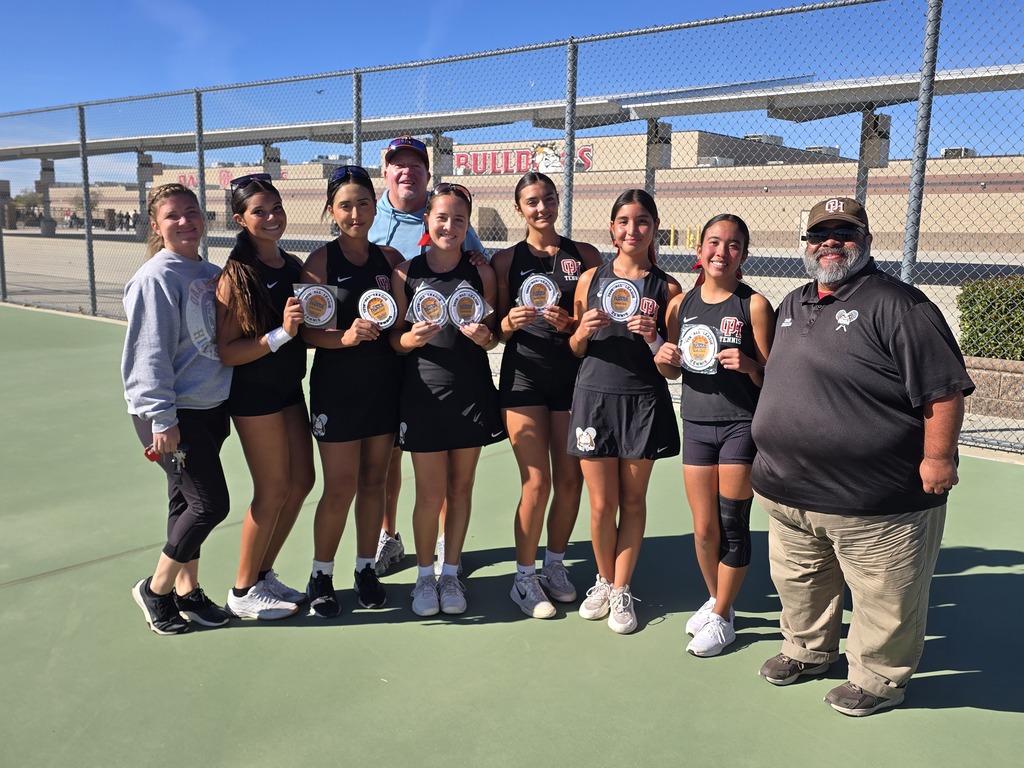 🎾 BULLDOGS DOMINATE AT MRL FINALS! 🐾 The Oak Hills Bulldogs girls tennis team had an outstanding showing at the MRL Finals! 🏆 Singles Champion: Madyson Peters went undefeated throughout the entire season and capped it off by winning the MRL Finals tournament! Teammate Allison Gonzalez-Medina also had a great tournament, finishing 2nd in singles! 🎾 Doubles Success: Jadyn Jose and Alex Gonzalez teamed up to take 3rd place, while Bella Janiszewska and Jesse Fernandez finished in 4th place! 🔥 To top it all off, all six Bulldogs earned 1st Team All-League honors! Congratulations to our players and coaches on an incredible season! Way to represent Oak Hills! 🐾 IT'S A GREAT DAY TO BE A BULLDOG! 🐾