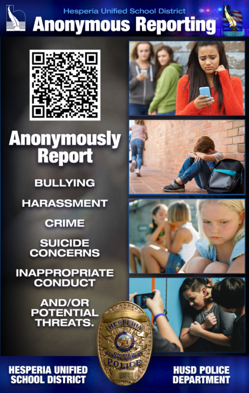 Anonymous Reporting Flier