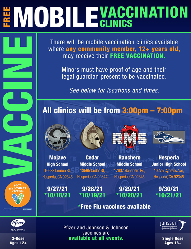 Free Mobile Vaccination Clinic Flyer (English)
