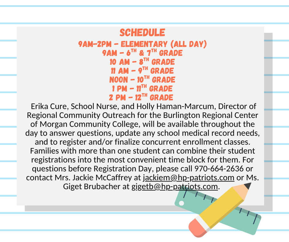 Back To School Schedule