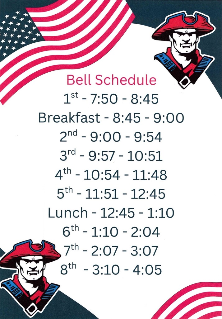 JH/HS Bell Schedule