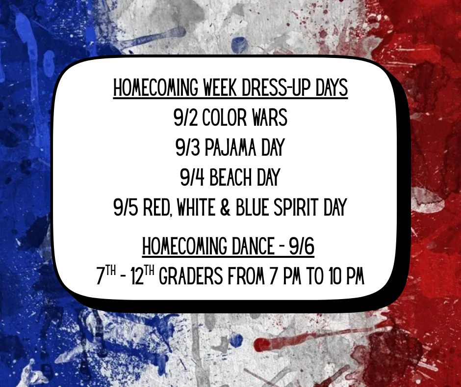 Homecoming Week School Info