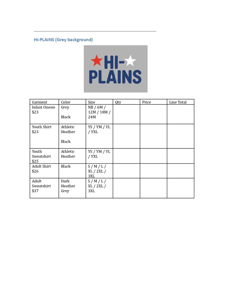 Cheer Fundraiser Order Form 2